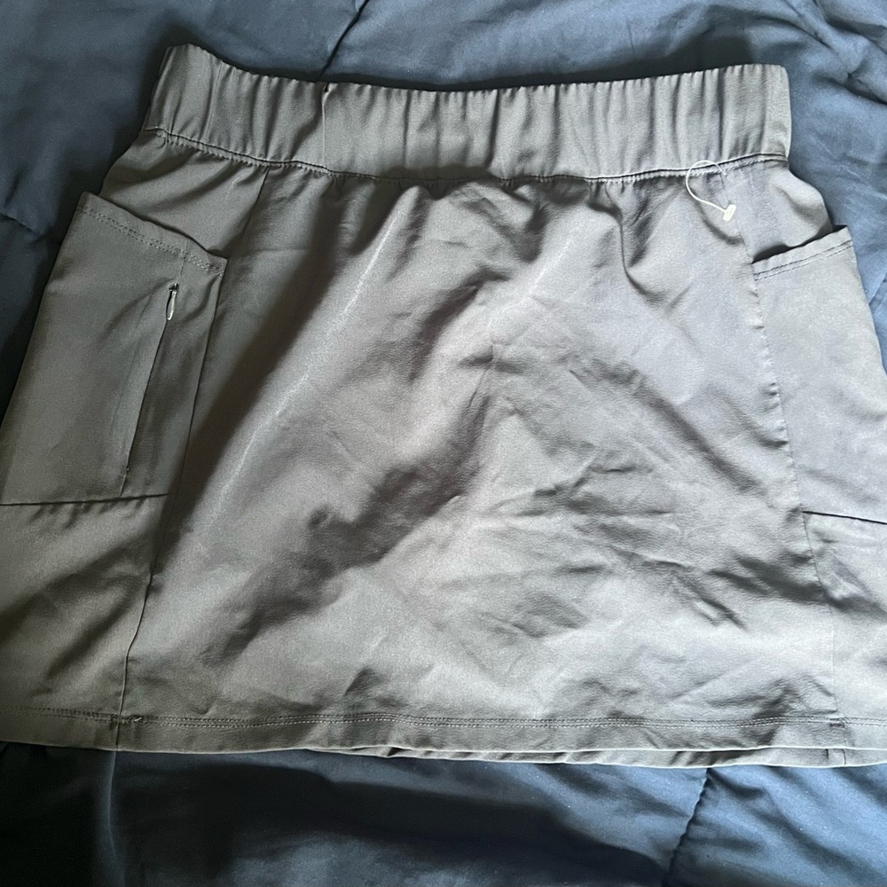 RBX Charcoal Elastic Waist Skirt
